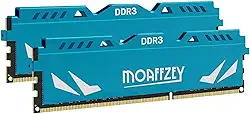 Memória de computador desktop 16GB (2x8GB) DDR3 RAM 1600MHz PC3-12800 CL11, 240 pinos 1,5V 2Rx8 Dual Rank Non-ECC Unbuffered PC computador RAM Stick Upgrade - Azul