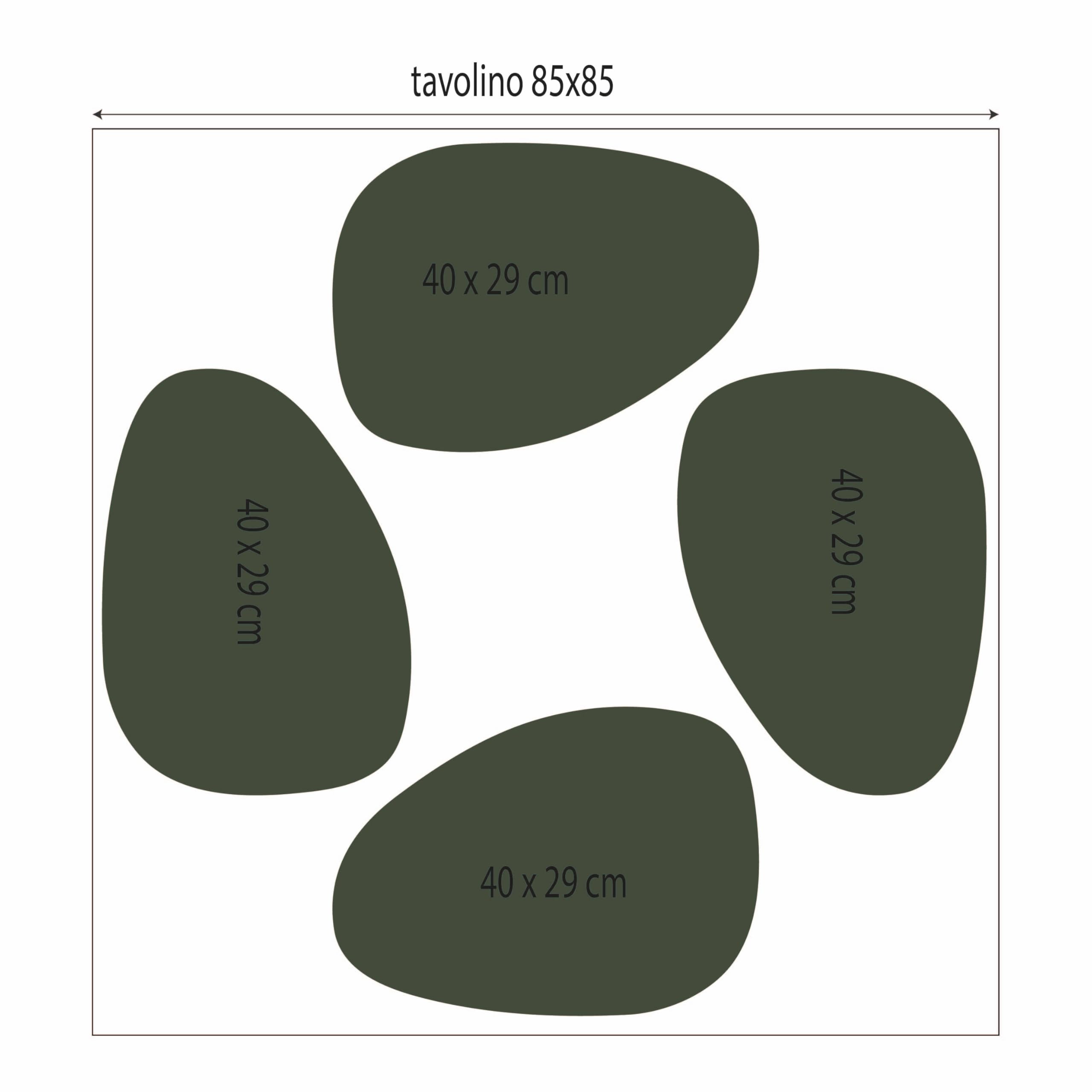 SET 12 pz personalizzabili tovagliette lavabili americane tovagliette ecopelle lavabile antimacchia, per casa, cucina, ristorante, hotel. (Tortora liscio, 12pz - M)