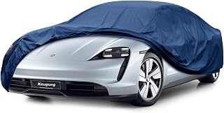 Heavy Duty Car Cover Custom Fit Porsche Taycan (2019-2025),Waterproof All Weather Resistant Outdoor Sun Rain Dust Snow Protection with Anti-Theft Lock.(USA Warehouse,Within 3-7 Days)