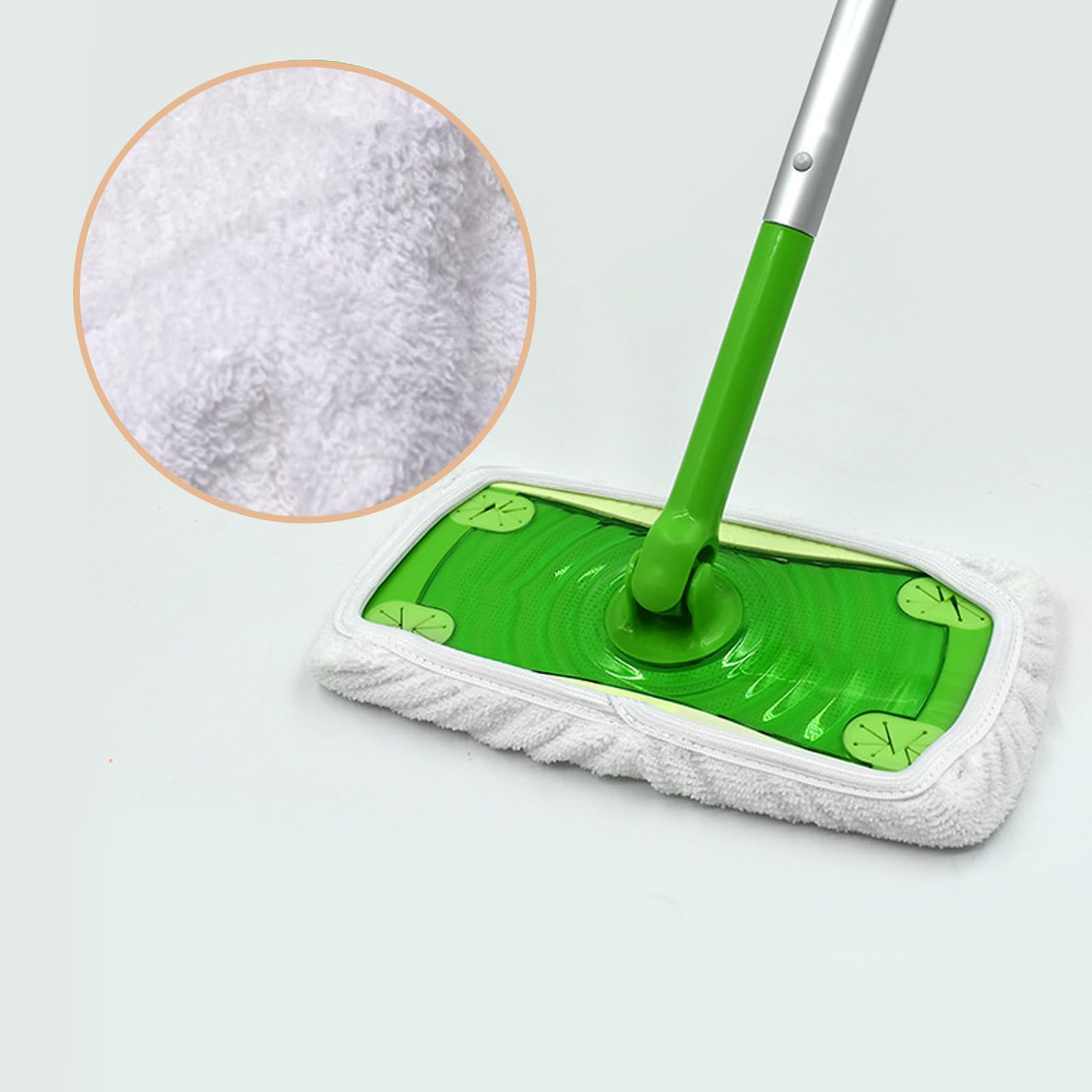 Wiederverwendbare Mikrofaser-Mopp-Nachfüllpads 2 Stück – 12 Zoll, Für Swiffer Sweeper, Elektrostatisch, Staub & Haare, Mehrfarbig