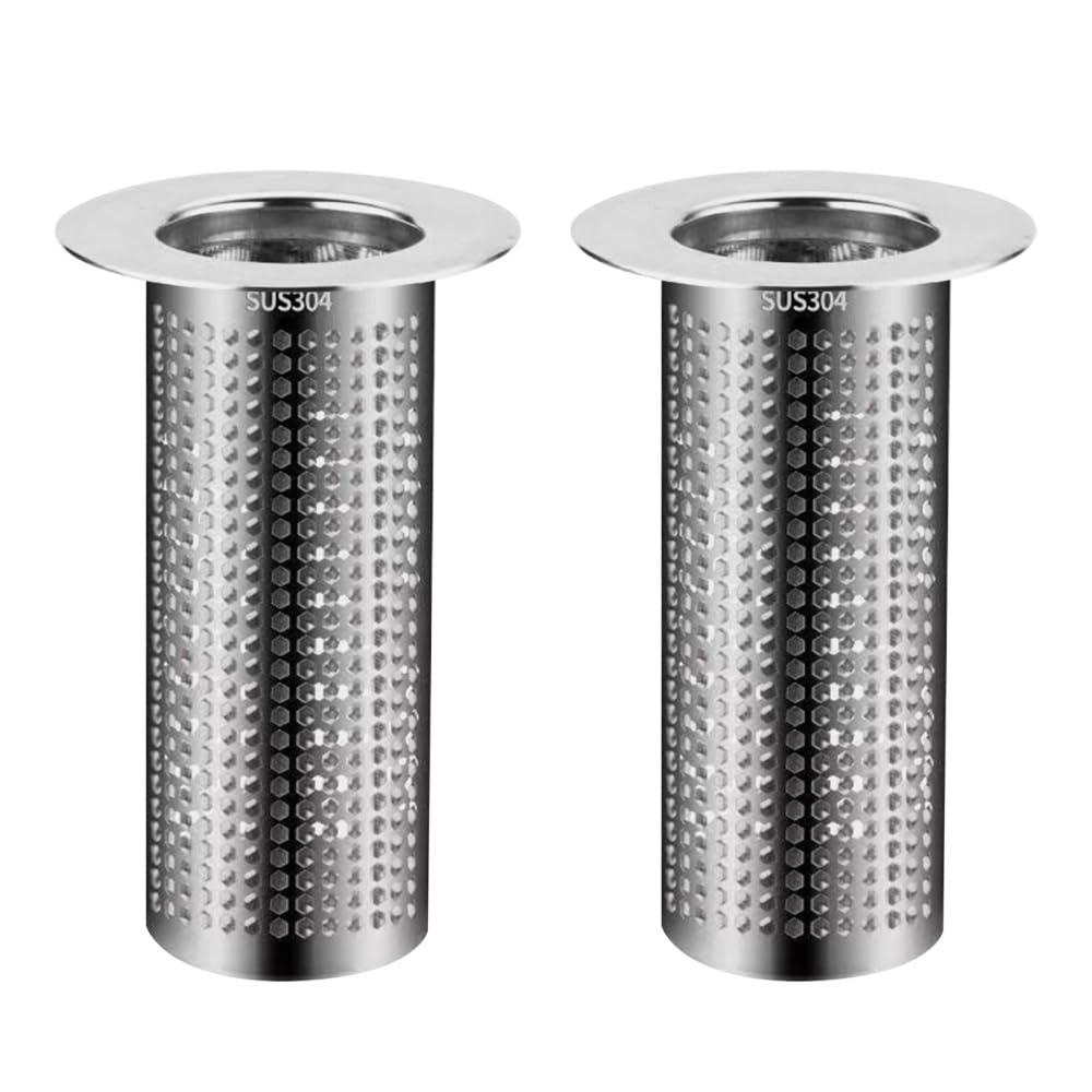 Kitchen Sink Drain Strainers, 2PCS Drain Filter Anti-Clogging Drains Food Catcher for Kitchen Bathroom Sinks