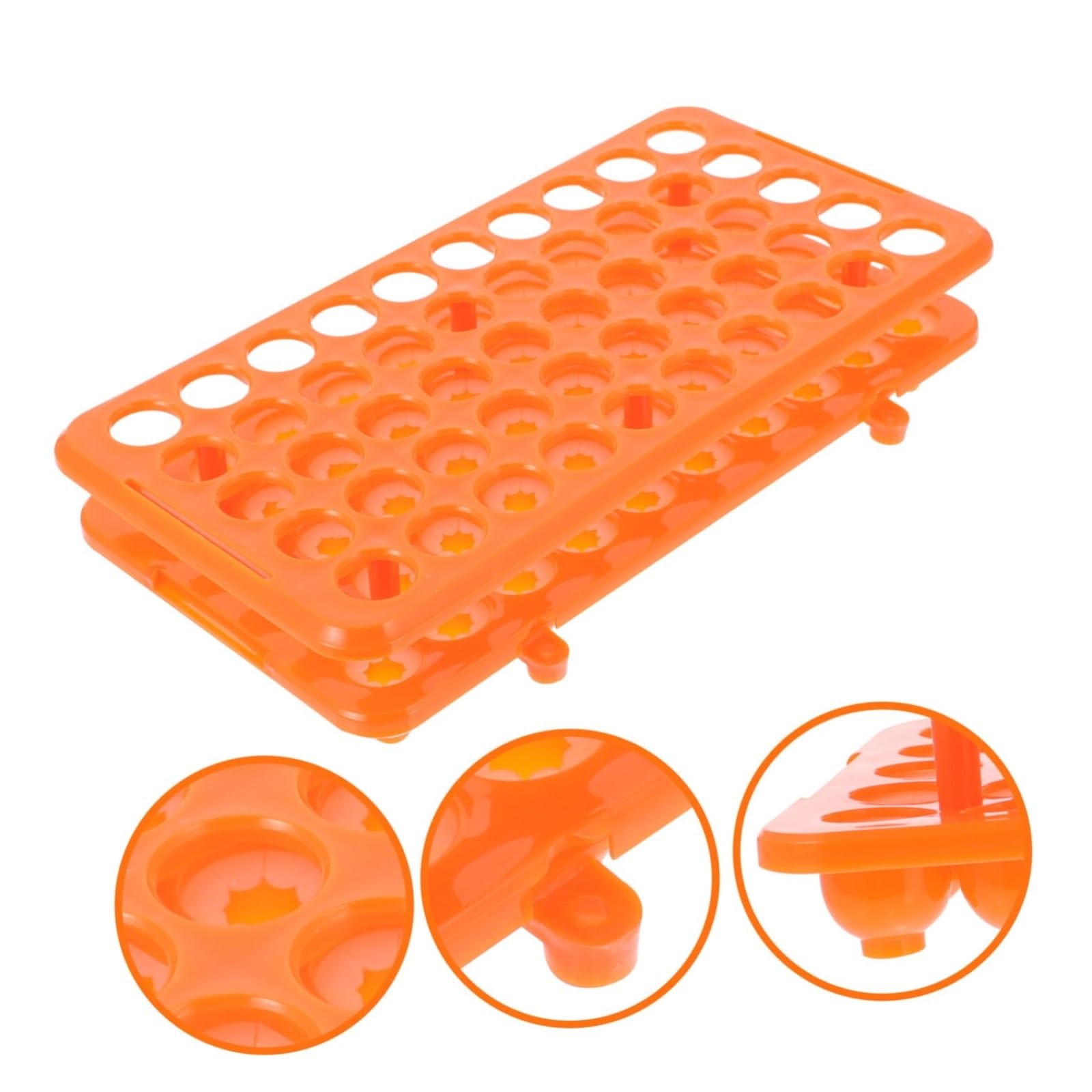 Experimentos Científicos Soporte For Tubos De Ensayo 50 Pocillos con Almohadilla Silicona For Laboratorio Laboratorio De Química