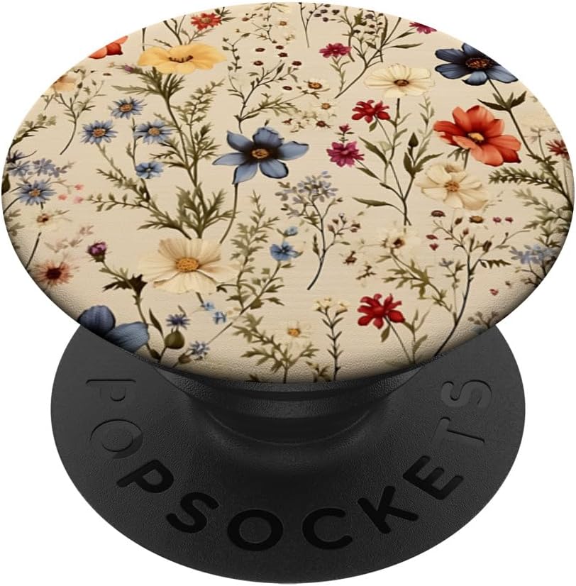 Mixed Flower Bouquet Floral Pattern Wildflowers PopSockets Adhesive PopGrip