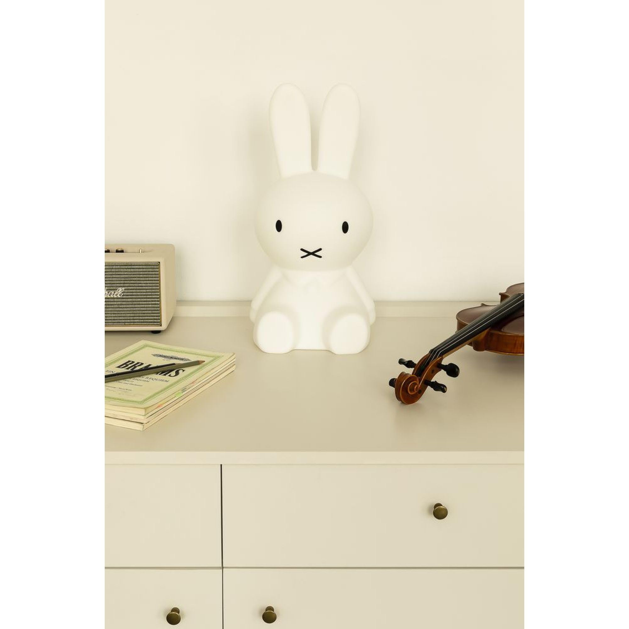 Lampe miffy lapin 50 cm star light blanc mr maria