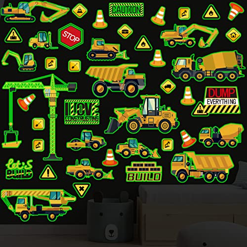 Vinilos Decorativos Glow in The Dark Construction Wall Decals miniatura 6