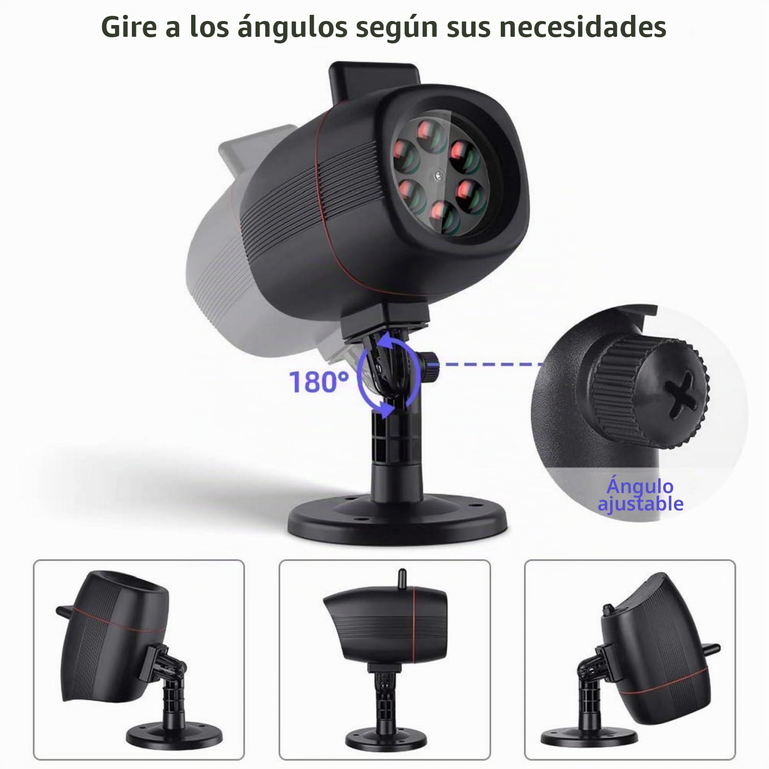 OUSFOT Luces de Proyector, Luces Navidad Impermeable Exterior con 16 Diapositivas de Patrón para Fiesta, Navidad, Festivos