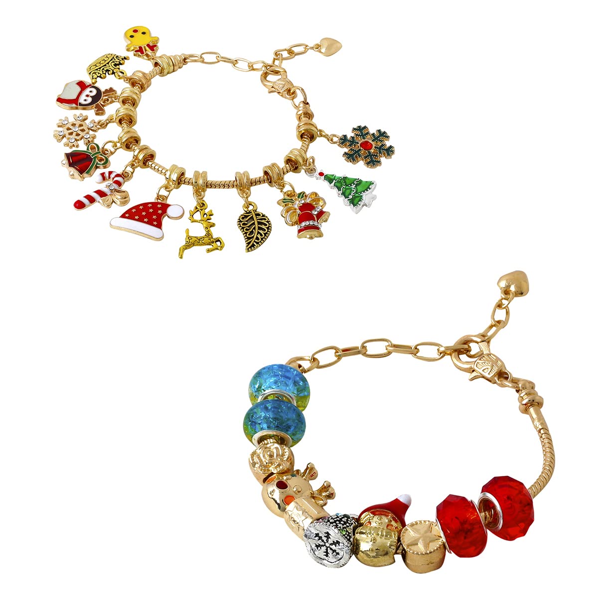 Melbees by Yellow Chimes Jewellery for Girls and Kids Charm Bracelet Making Kit for Girls DIY Christmas Themed Bracelet for Girls Bracelet Jewelry Making Kit for Girls Birthday Gift for Girls. 4