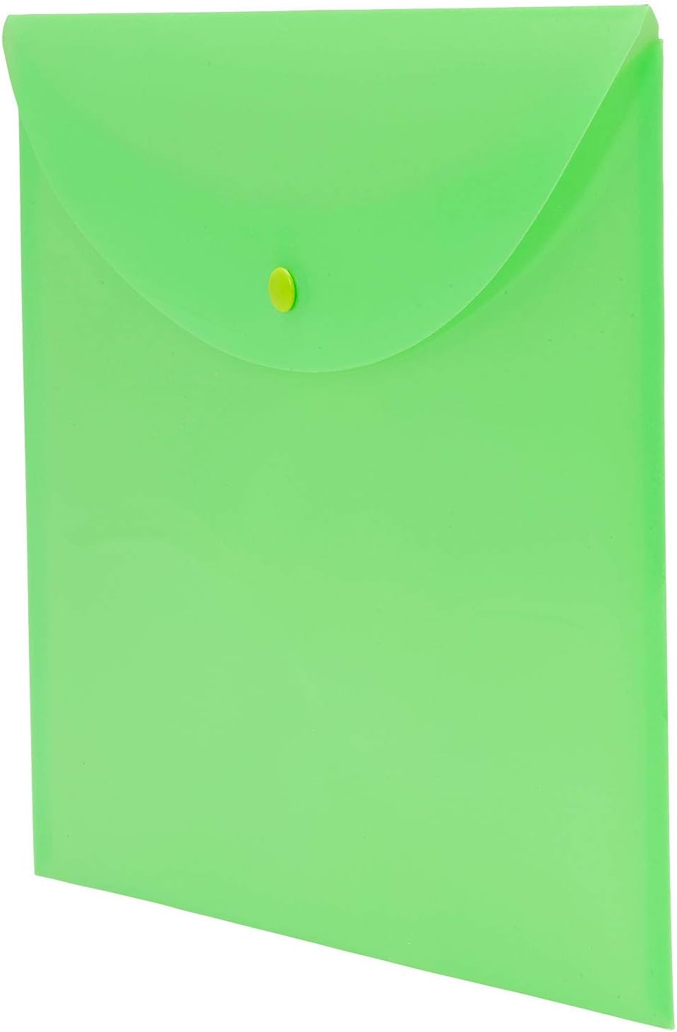 Smead Plastic Envelopes, Snap Closure, Document Folder, Green 10-Pack image 3