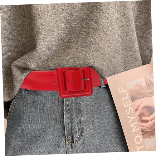 Vintage Wide PU Leather Waist Belt for Women Decorative Dress and Jeans Accessory Artificial Leather Stylish Western Design Adjustable Fashion Waistband4