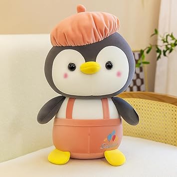 Penguin Soft Toy – Cute Plush Stuffed Animal 30cm, Big Plushies Soft Toy for Kids & Baby Girls, Washable Cuddly Penguin Plushie, Animal Toy & Home Decor