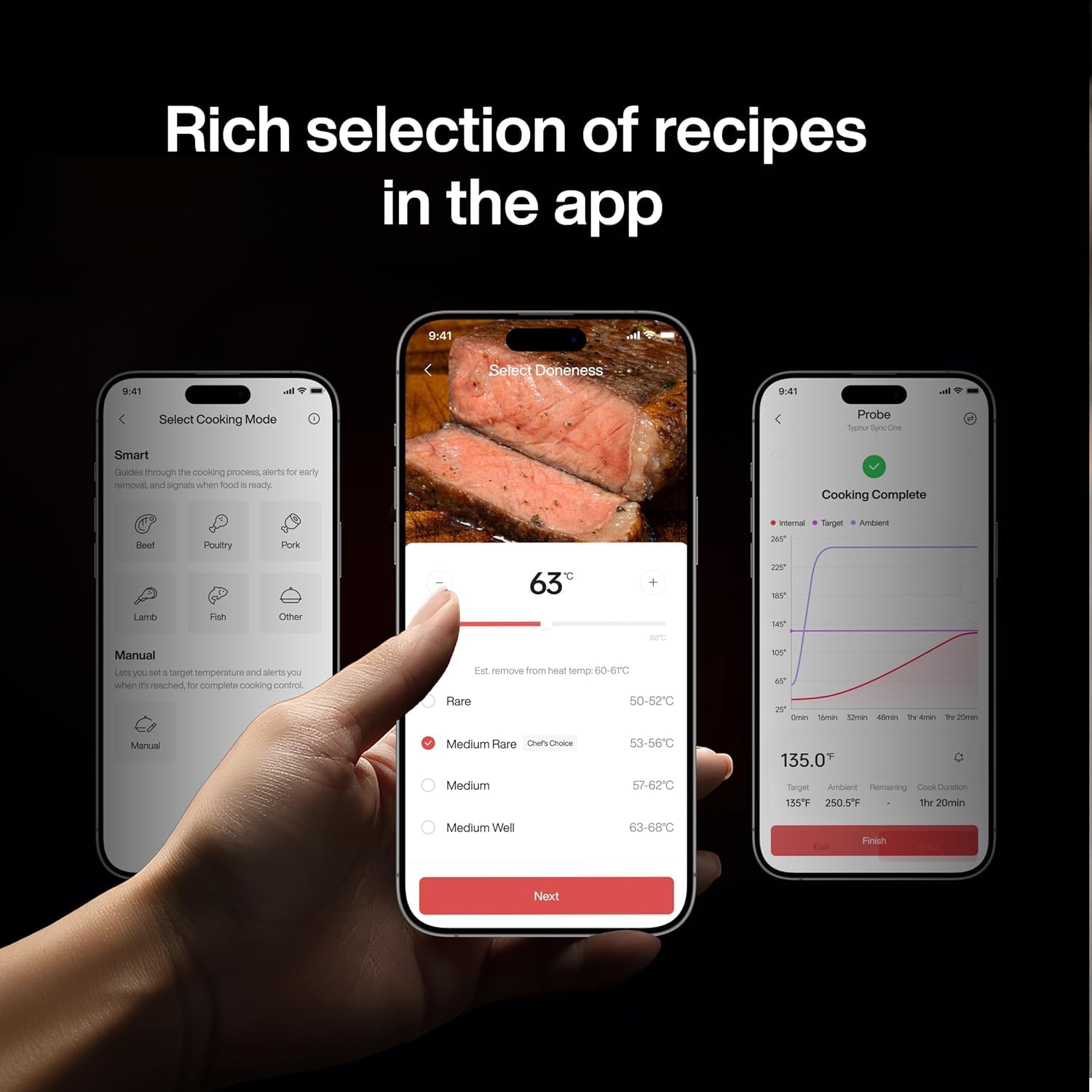Typhur Sync One - Termometro wireless per carne, WiFi e Bluetooth