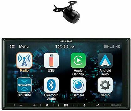 Alpine ILX-W670 + الكاميرا المطلقة للسيارات ستيريو 7 بوصة Mechless Ultra-Shallow AV System مع Apple Carplay و Android Auto & Absolute Licence Plate Rear View Camera