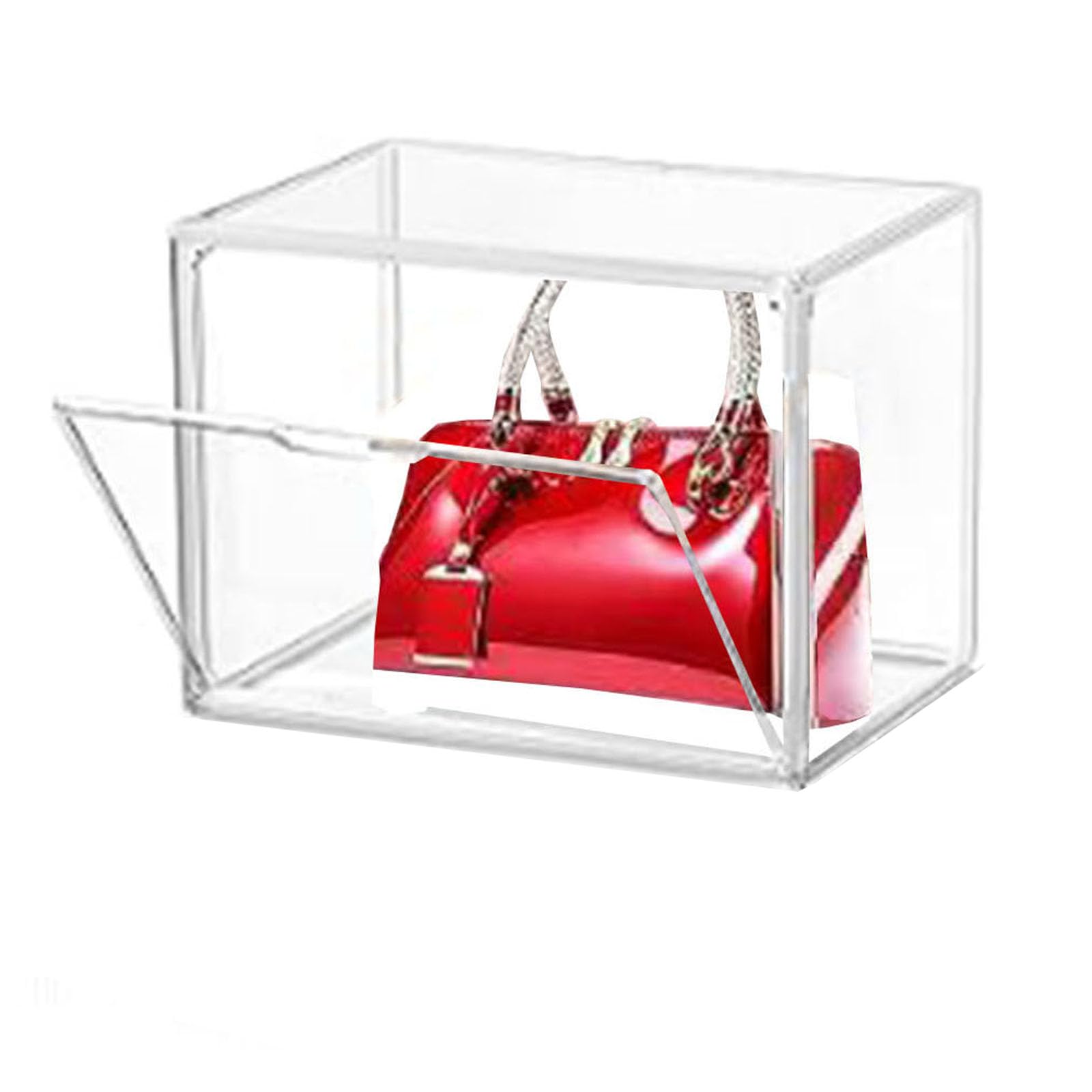 Cajas de Bolsos, Cajas de Almacenamiento de Plástico Acrílico, Transparentes y Apilables, con Puertas Magnéticas, Colecciones, Zapatos (1 set)
