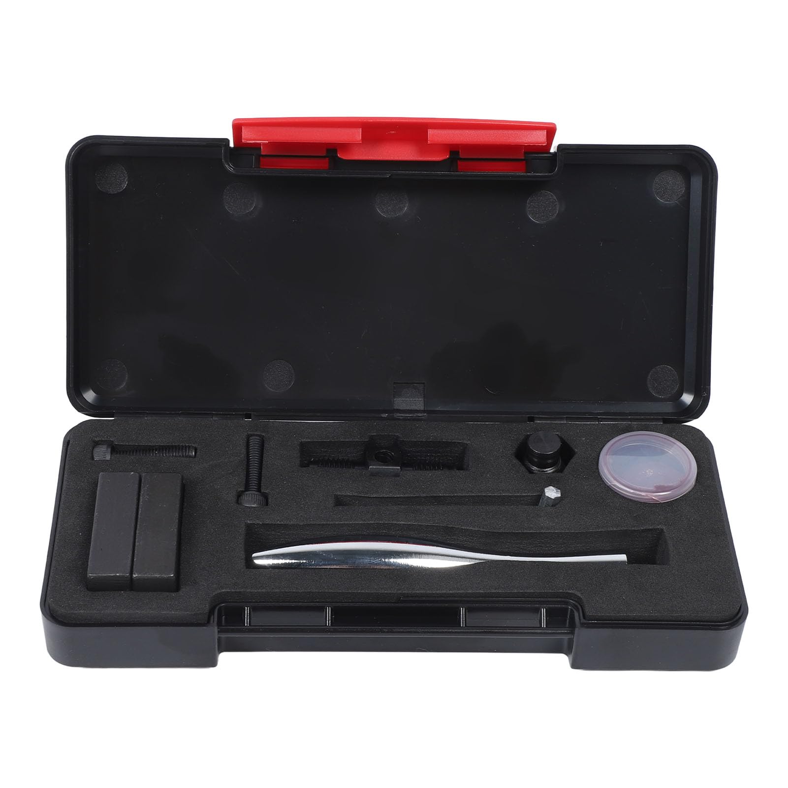 Cryfokt 3/16in Steel Brake Pipe Reamer & Flaring Tool Kit, 3pcs, Detachable Handle, Double End Punch, Locating Bolt, Lubricant, Storage Box