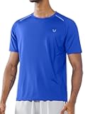 Men's Athletic Running T-Shirts Workout Lightweight Short Sleeve Performance Shirts Top Tee