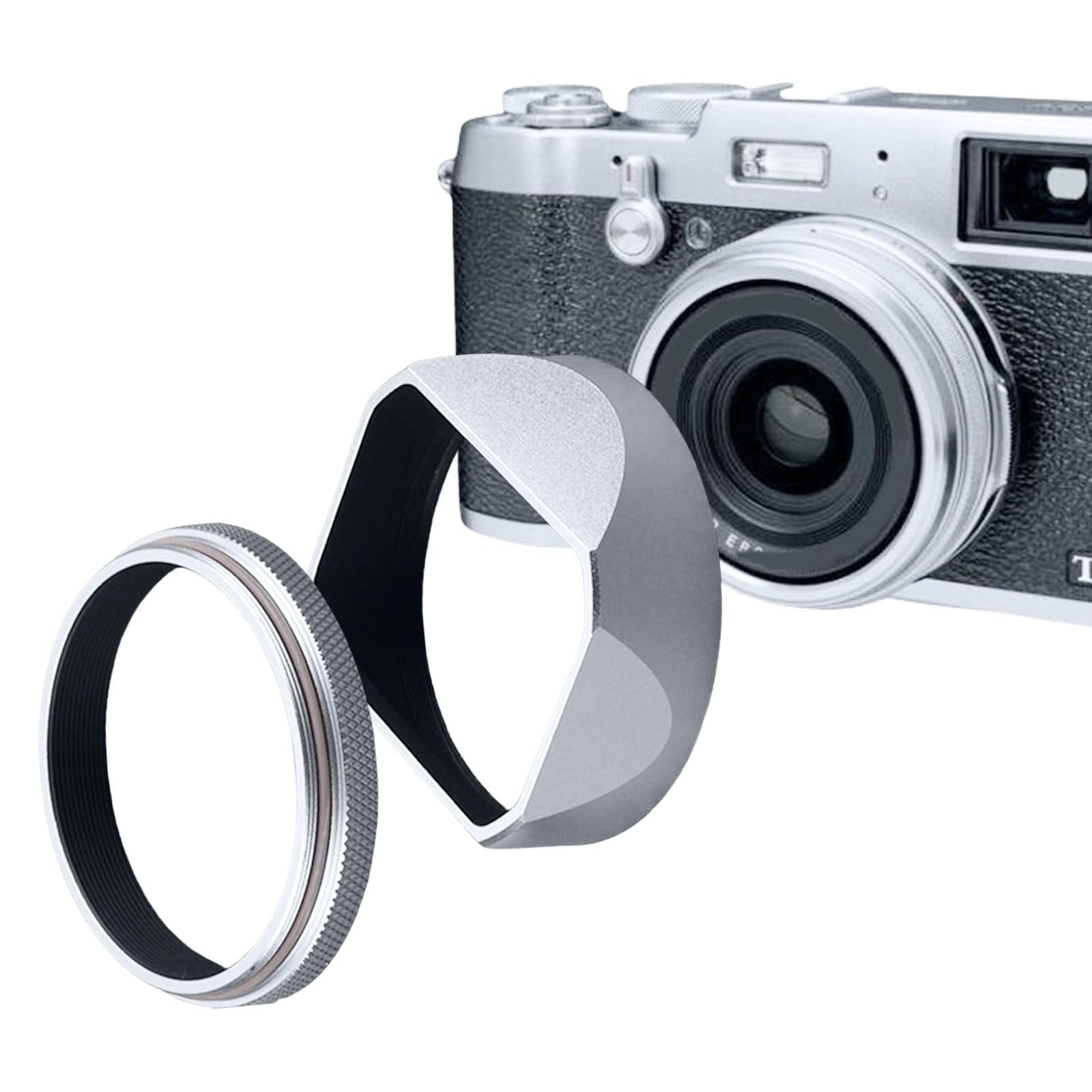 Protector de Lente Cuadrado de Metal para cámara, Tapa Protectora de Repuesto para cámaras de la Serie X100, X100VI y X100V.