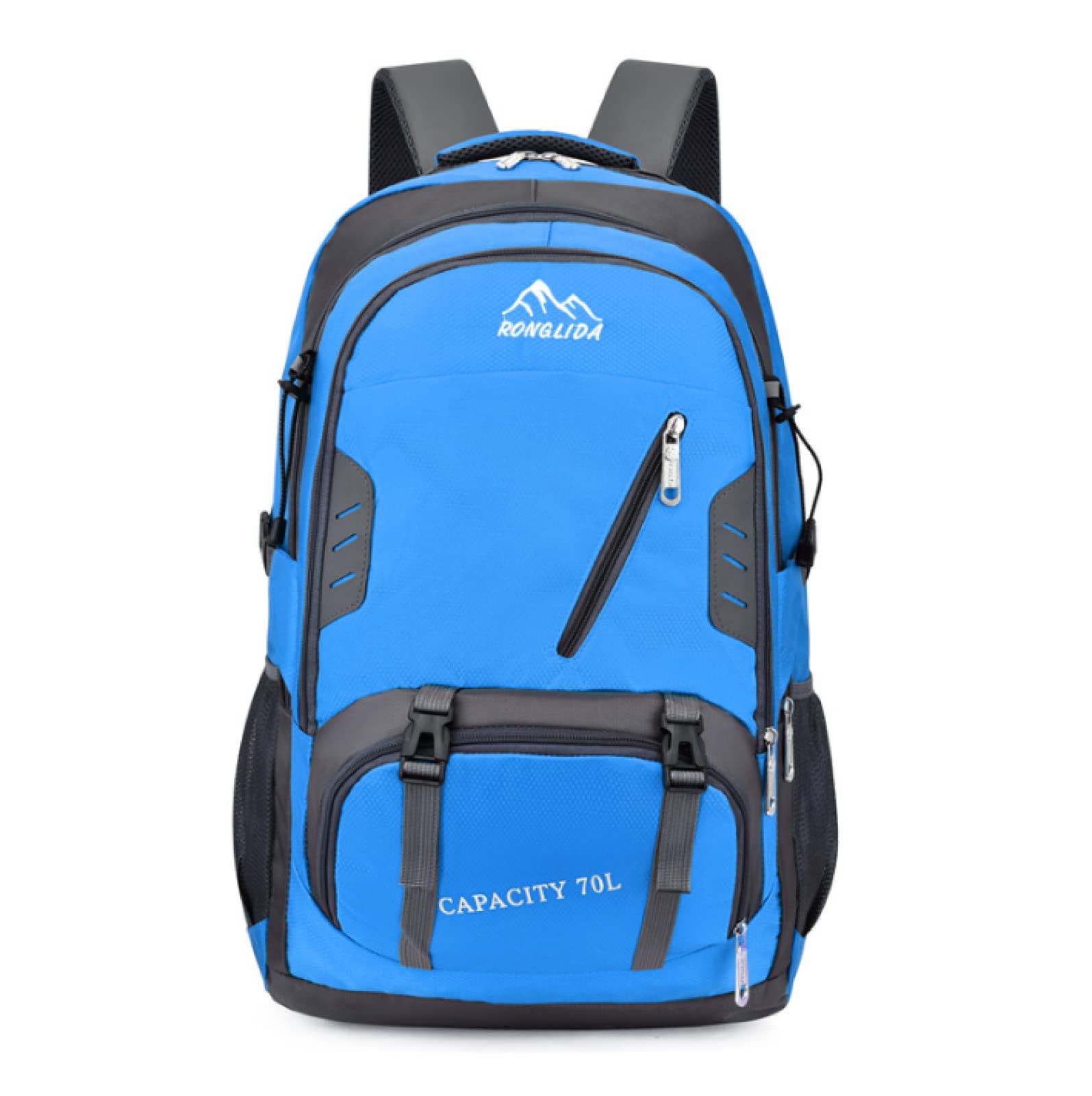 Zaino da viaggio unisex 70L Zaino da viaggio sportivo Borsa da viaggio all'aperto Escursionismo Zaino in nylon Alpinismo Zaino da campeggio