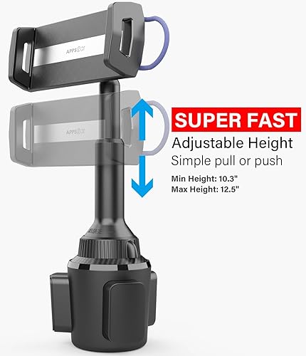 Miniatura 3 de APPS2Car Soporte sólido para tableta para automóvil, altura ajustable, soporte para iPad de automóvil para camión, perfil bajo, artículos esenciales