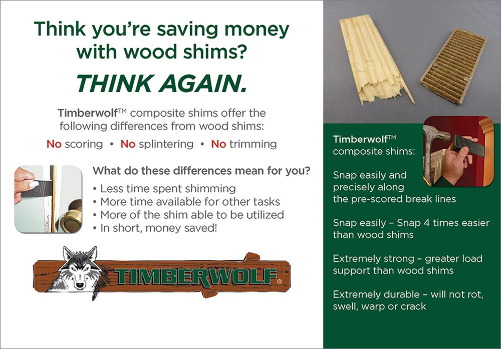 8” composite Shim 12 piece bundle