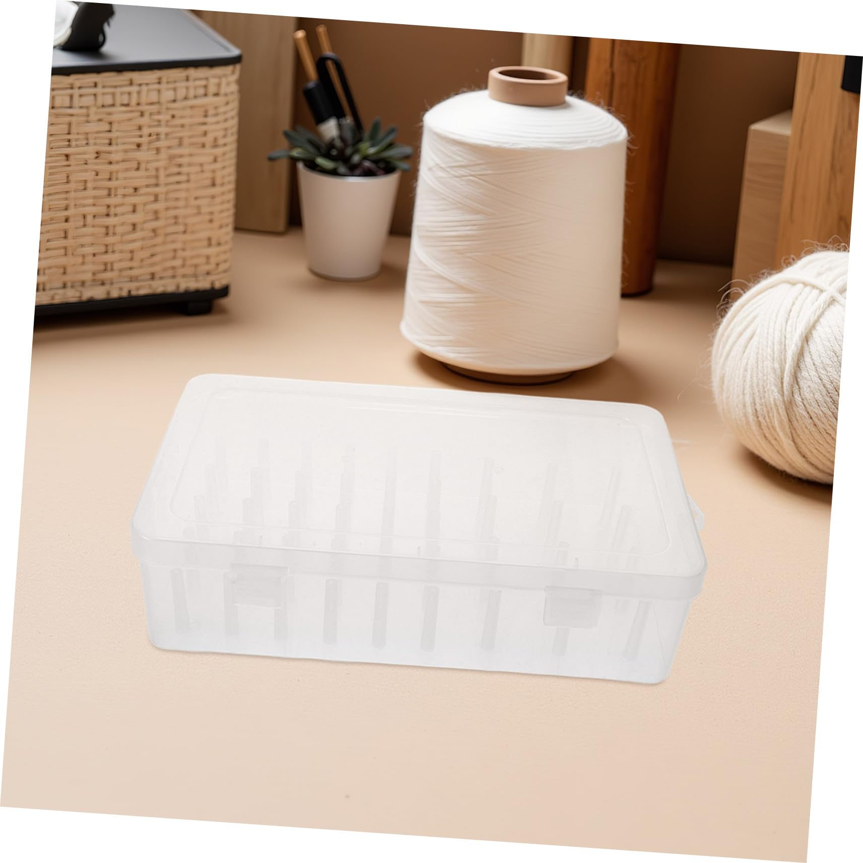 3piezas Caja De Almacenamiento De Hilo De Bordar Organizador De Costura Multifuncional Para Proyectos De Costura y Manualidades Caja Para Guardar Hilos De Coser Casa
