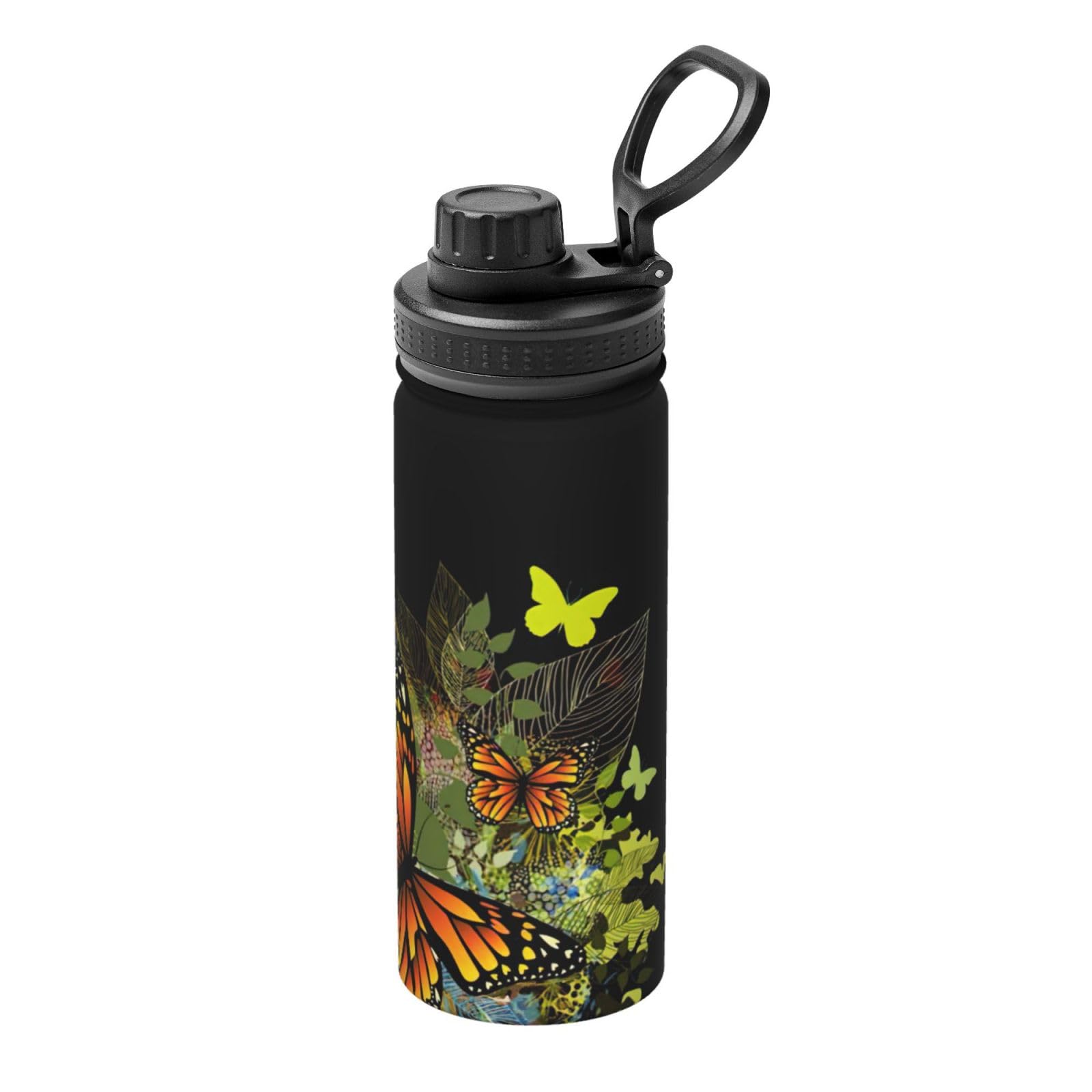 Bouteille isotherme papillon 532 ml étanche pour vos séances de gym