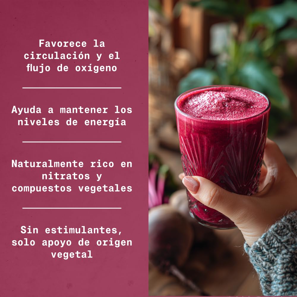 NaturaleBio Polvo de remolacha 950g. Superfood orgánico de raíz deshidratada. Fuente natural de nitratos y betalainas. Para uso diario en una alimentación equilibrada. Vegano y sin gluten.