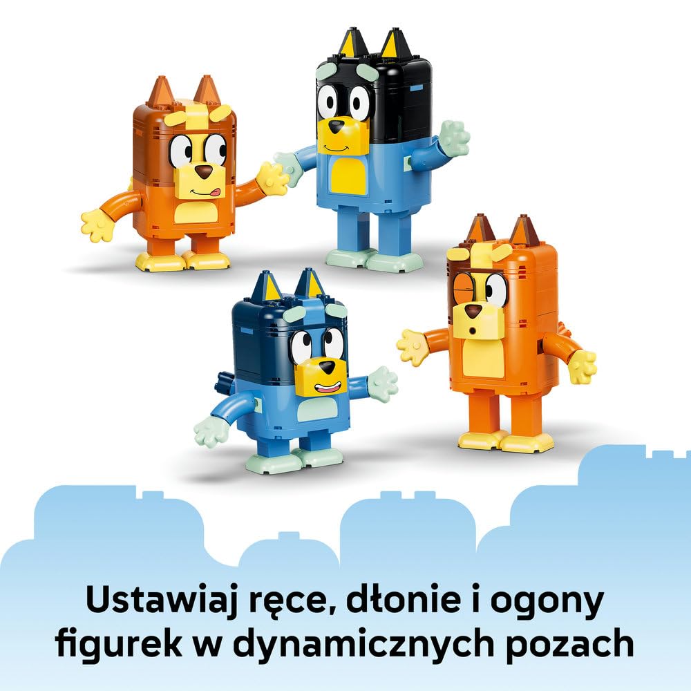 LEGO Blue Rodzina Blue z klocków 11217 | Figurki, zabawka dla 5-latka, pomysł na prezent dla dzieci, klocki dla dziewczynki i chłopca, 466 elementów