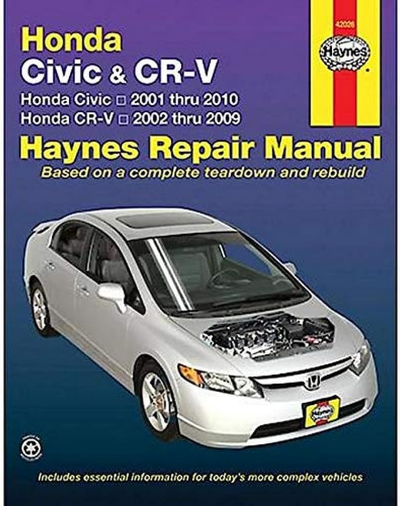 Honda Civic 2001-2010 & CRV 2002-2009 (Haynes Repair Manual)