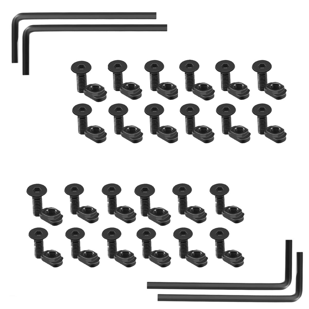 Buy Farruto MLok TNut Screw Replacement Set with 24pcs TNut s Replacement Set of 24pcs Screws