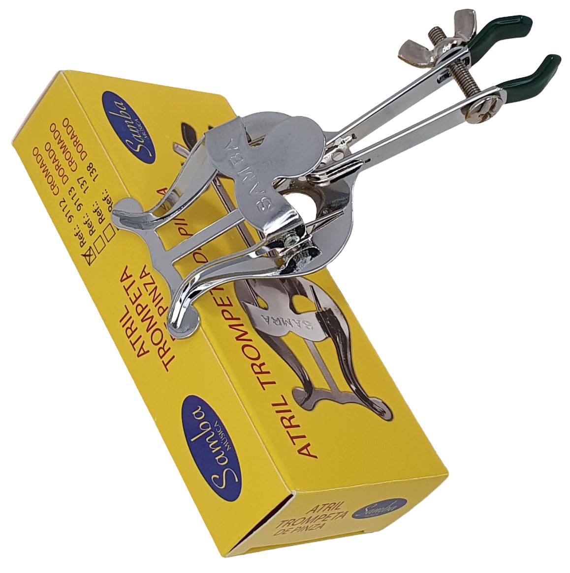 ROCKSTAR MUSIC - Atril de Metal con Pinza para Trompeta, 9112 Ideal para Partituras Mano de obra exquisita: compacto y liviano, fácil de transportar, conveniente y práctico.