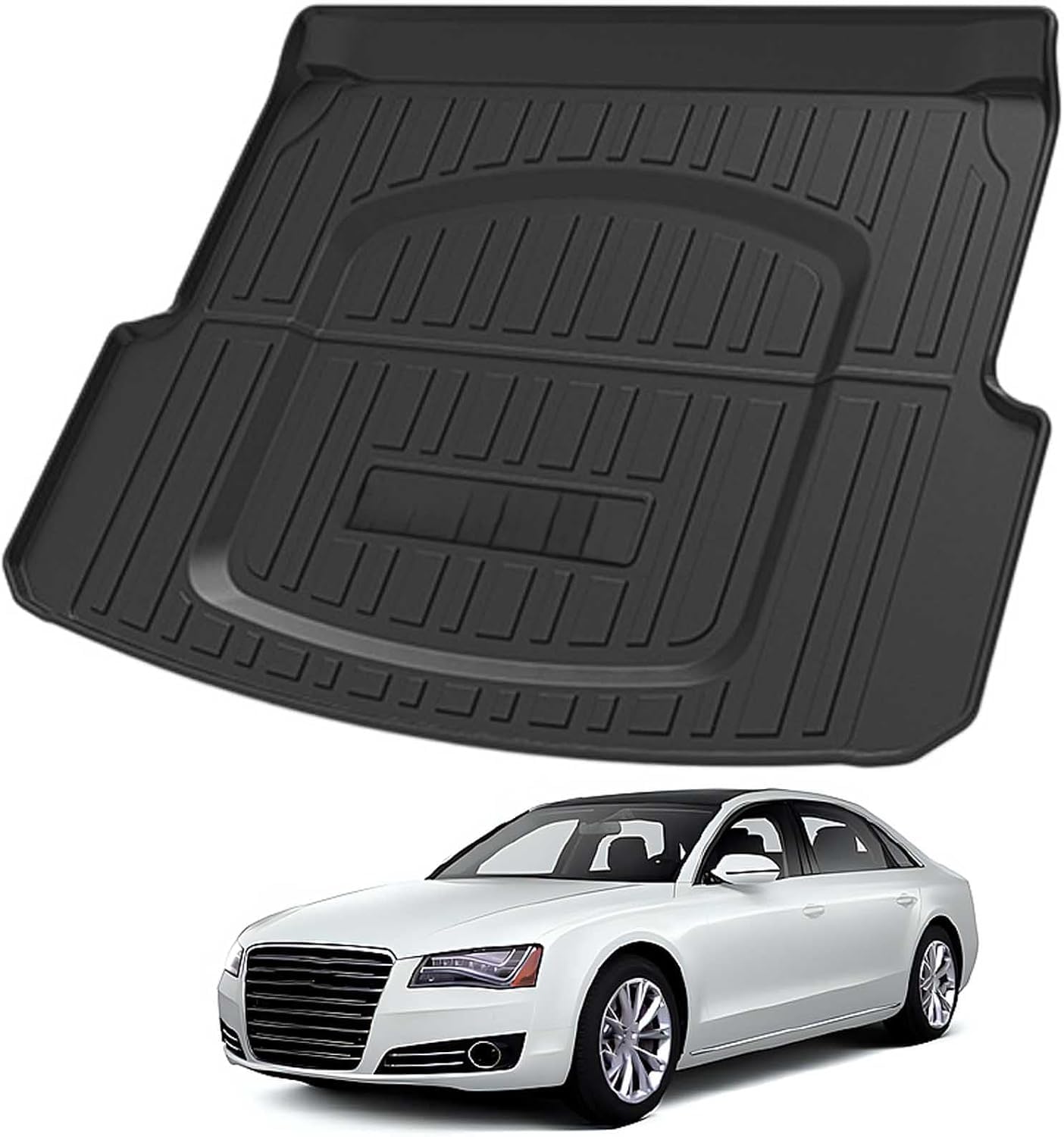 PLAKDFUU Bootmat for Audi A8L Pure Gasoline 2011 easyclean protector