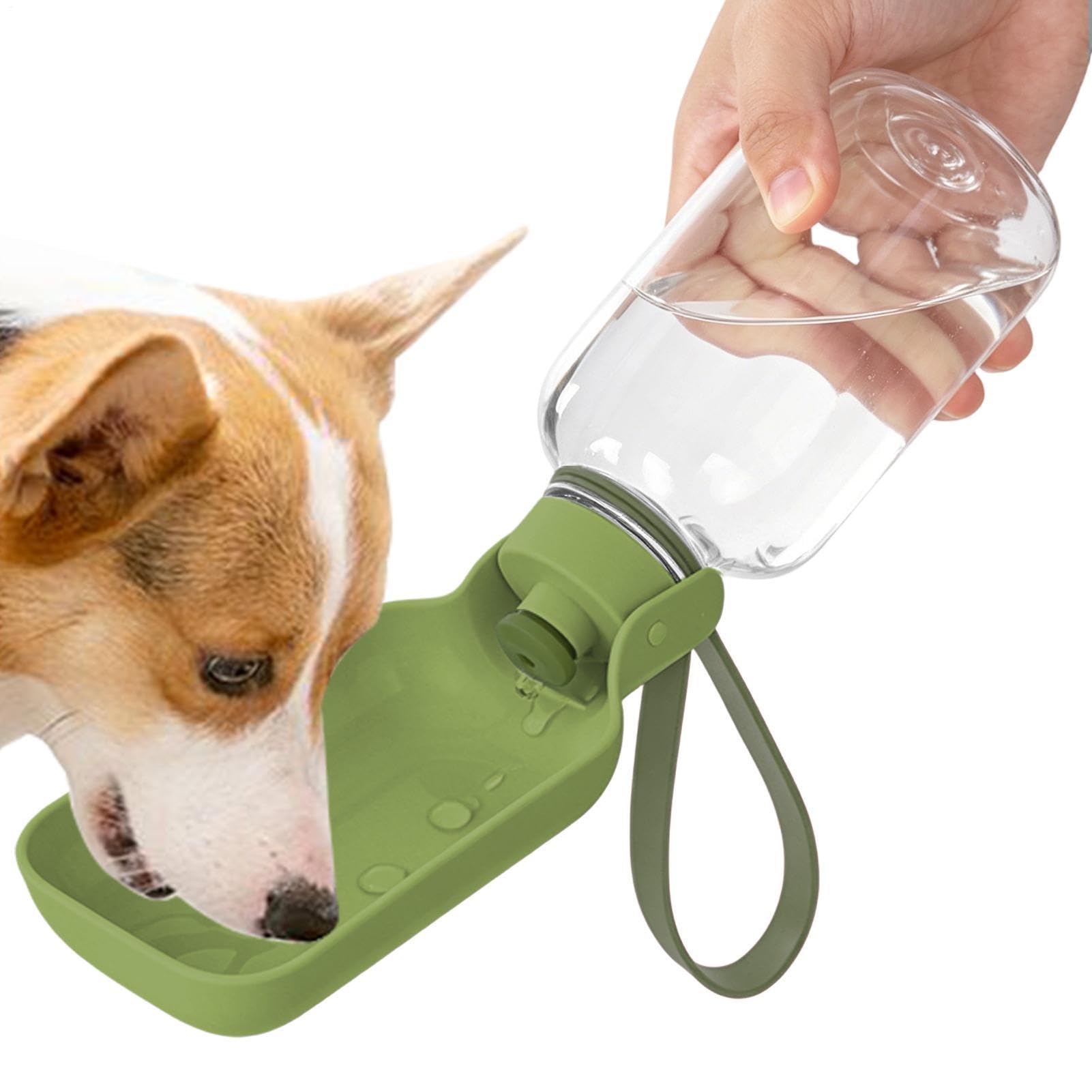 Bouteille d'eau pour chien et chat portable avec gobelet étanche de 550ml