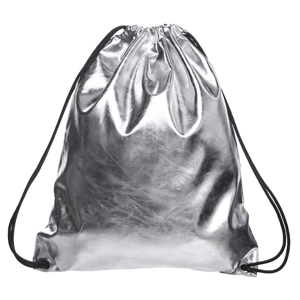 Drawstring Bags for Man Women, Leather Backpack GYM Bag Rucksack Gymsack Outdoor Travel Sports Sackpack for Adults