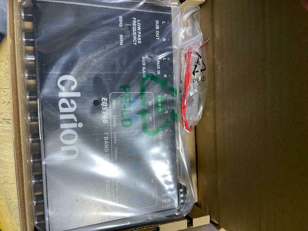 Clarion EQS746 7-Band 1/2-DIN Graphic Equalizer/Crossover
