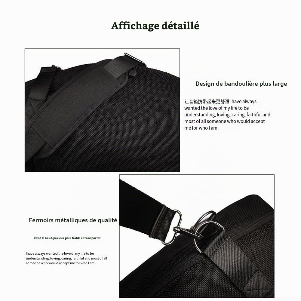Étui de transport pour haut-parleur portable JBL-BOOMBOX 3 - Sac de rangement avec accessoires - Utilisation en extérieur