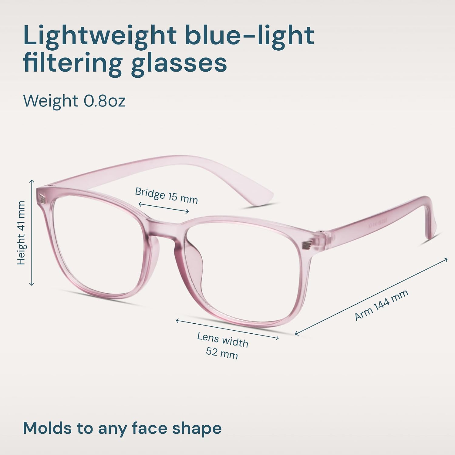  Blue Light Glasses for Computer & Gaming - Transparent Brown thumbnail