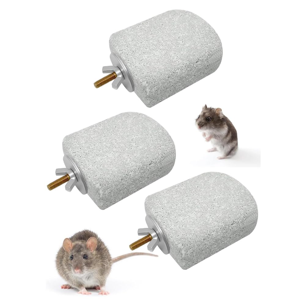 2 x Chinchilla Lava Ledge Rat Platform Climbing Platform, Small Pets Chew Toy, Small Animals Cage Accessories for Squirrel, Chinchilla, Hamster, Parrot (White, 2.95 x 2.55 x 0.98 inches)