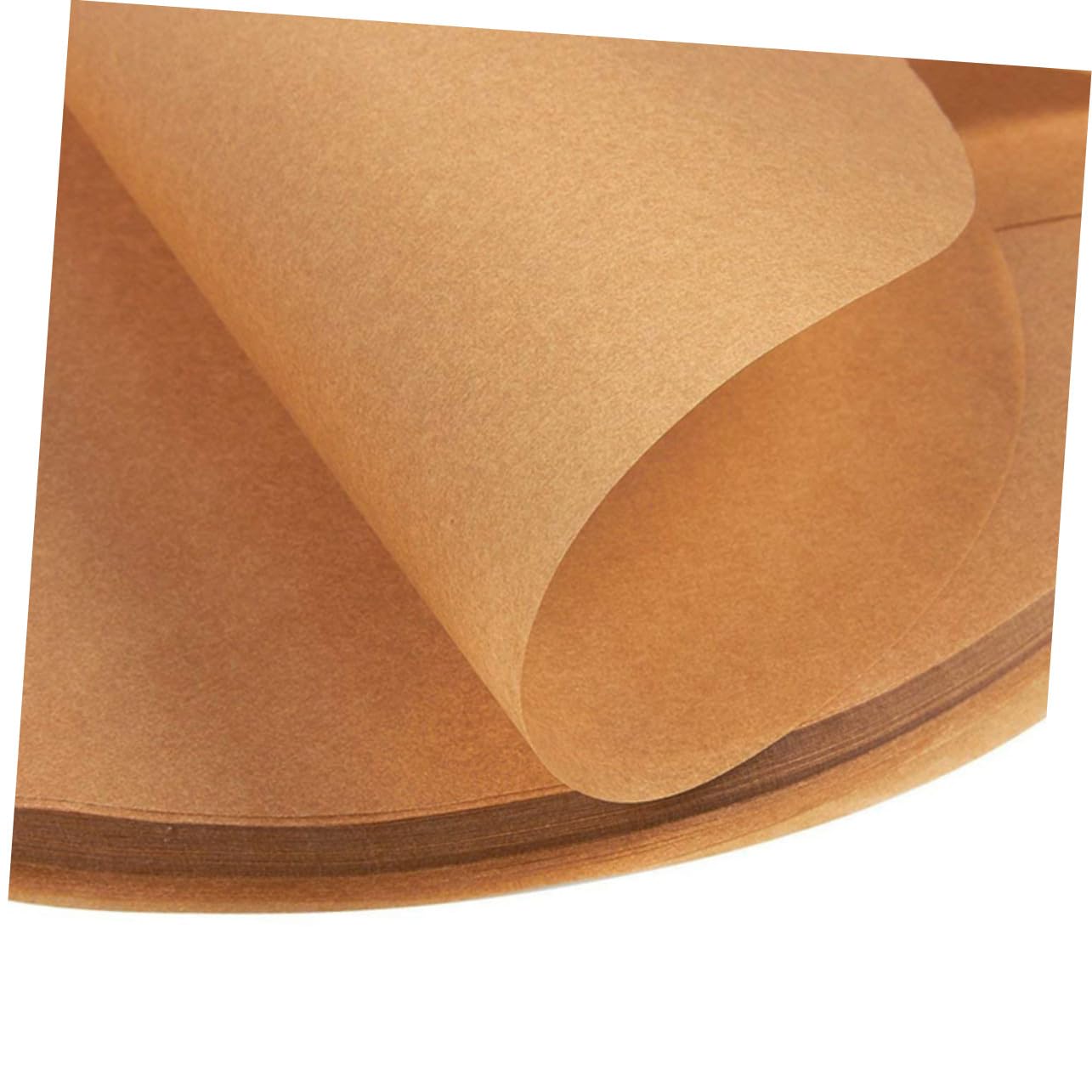 UKCOCO 200 piezas Papel de Hornear sin Blanquear Papel para Horno Antiadherente Resistente Altas Temperaturas para Repostería y Barbacoa