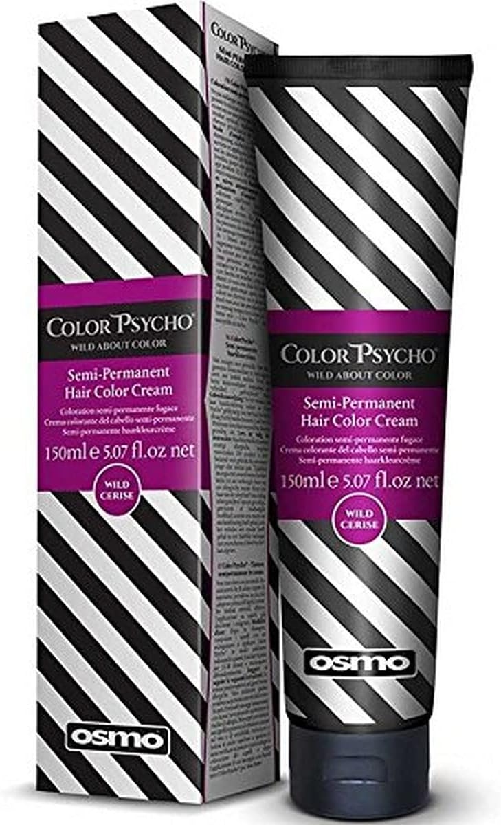 Color Psycho Tamer Semi-Permanent Hair Color Cream, Wild Cerise 150 ml