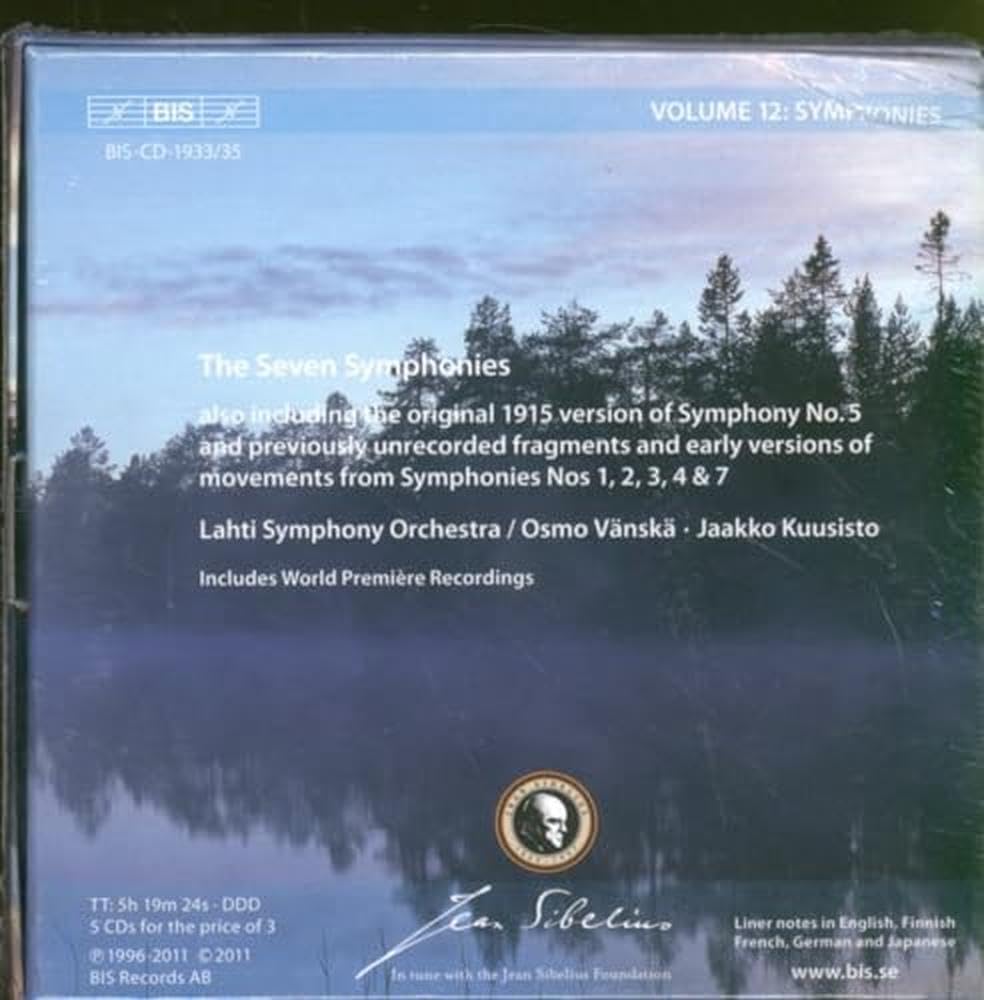 Sibelius Edition: Volume 12 (Symphonies) [Box Set]