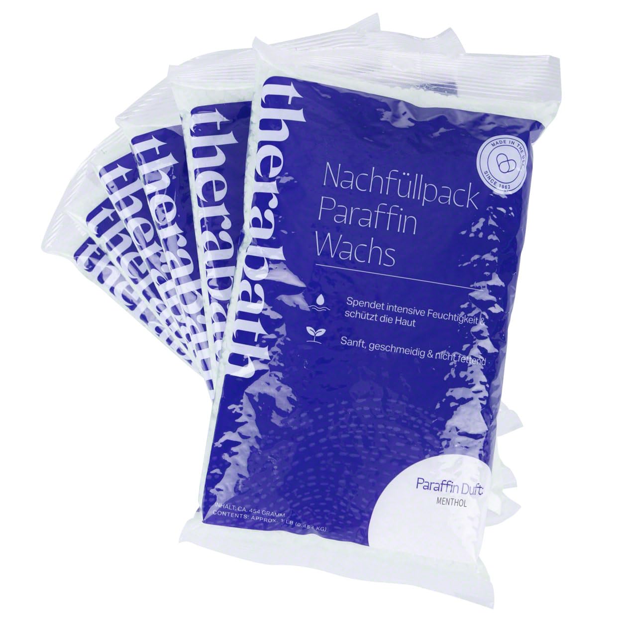 Therabath PRO Paraffin Wintergreen/Menthol - 6 Nachfüllbeutel à 454 g für Paraffinbad