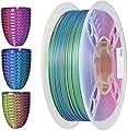 CC3D Silk Blue/Yellow/Purple Silk Triple Color PLA Filament 1.75mm 1kg 3D Printer Filament PLA Filament Metallic Shiny Silk Blue Yellow Purple 3 in 1 Filament