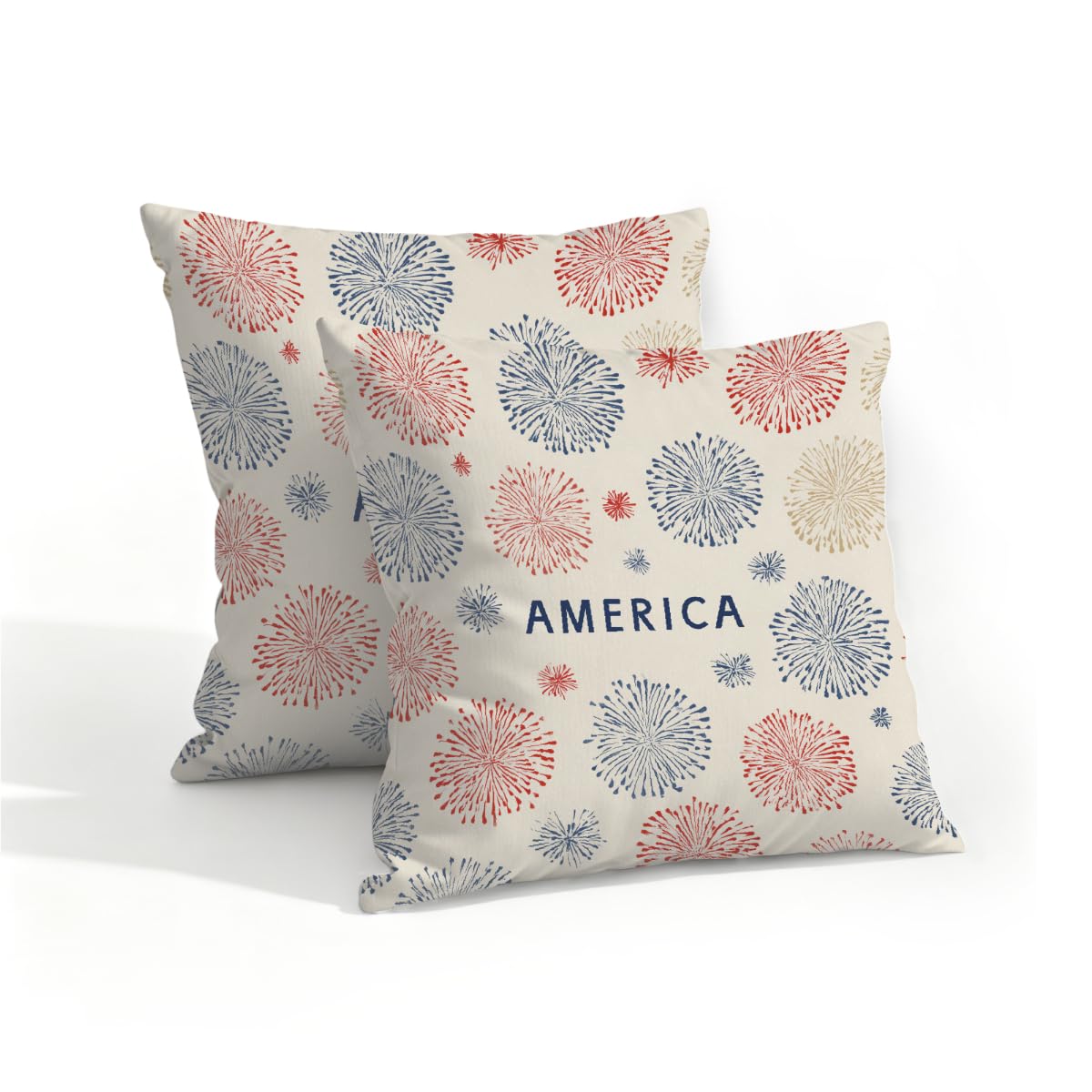 Outdoor Pillow Covers Waterproof Pillowcases 16x16in Set of 2 250th America Celebrations Decorative Throw Cushion Case for Couch Sofa Garden Patio Furniture
