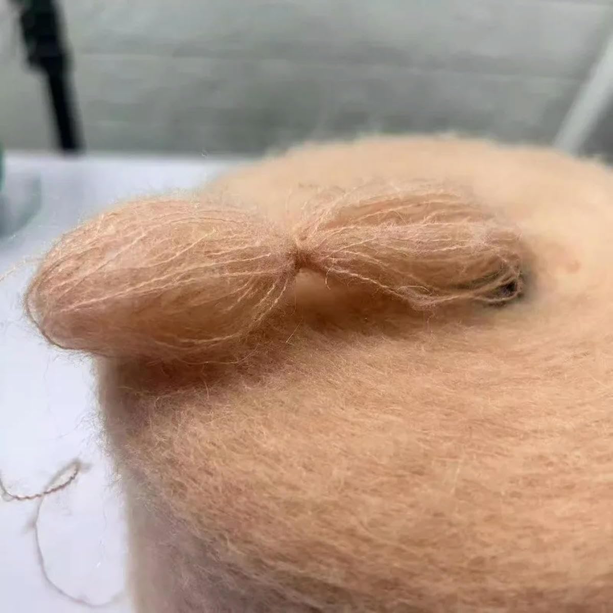 Hilo de Lana de 250 g, Mohair, para Tejer a Mano, para suéteres, Bufandas, Bolsos, Ropa, Hilo de Lana Fino y Esponjoso, cálido.