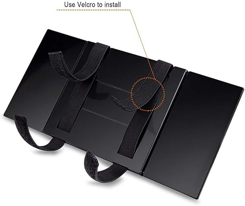 Miniatura 10 de Huicocy Espejo de tocador para automóvil con 60 luces LED y 3 modos de luz y pantalla táctil, espejo recargable para visera de automóvil, espejo de