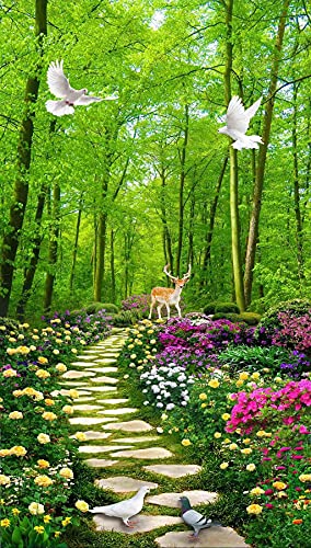 Peinture au Diamant Forêt Verte pour Décorer un Salon | Mosaïque 5D XXL