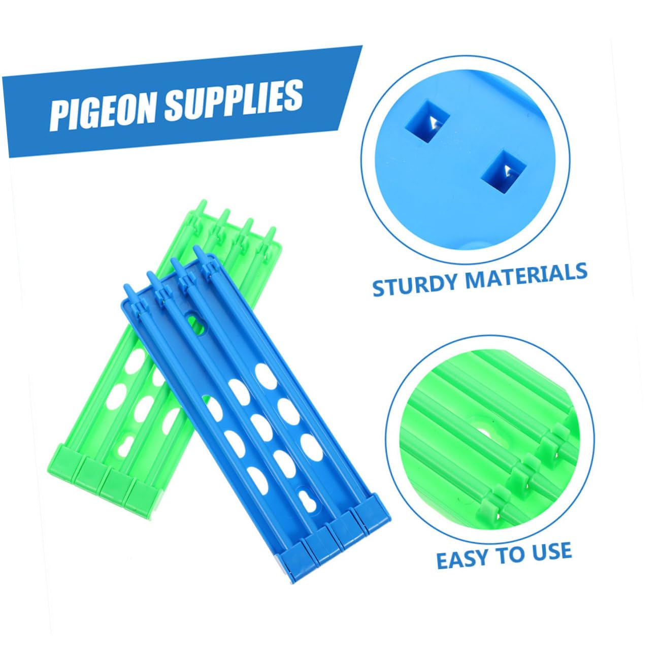 BESPORTBLE 16pezzi Supporto Per Anelli Per Piedi Di Piccione Organizer Pratico Per Anelli Di Identificazione Piccione Struttura Resistente e Facile Da Installare Per Gestione Avicola e