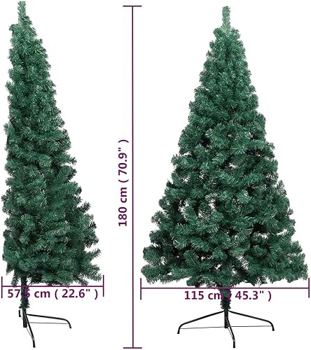 Miniatura 7 de Árbol de Navidad artificial, árbol de Navidad blanco, árbol de Navidad preiluminado, arbol de Navidad con Luces, con soporte, color verde, PVC de 6