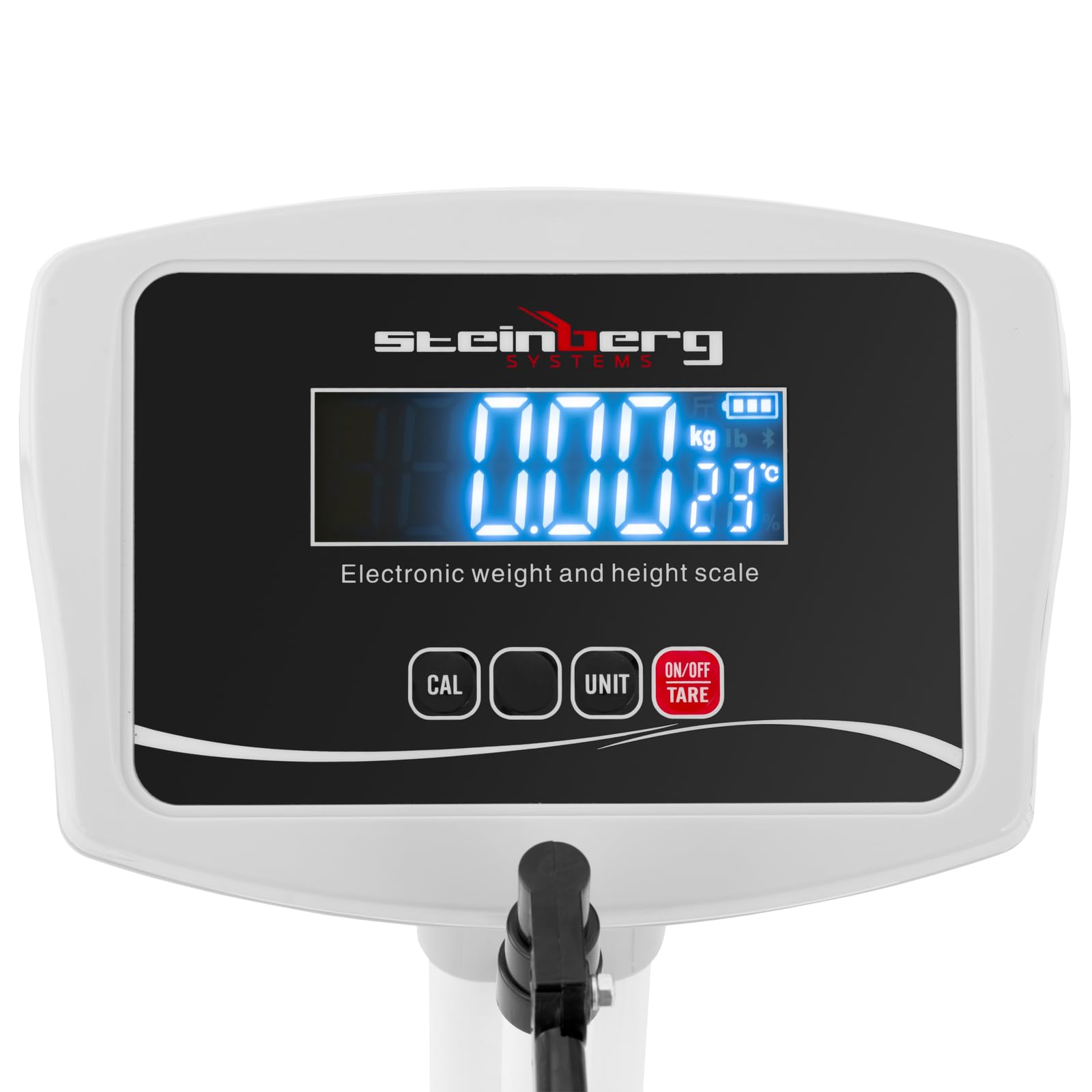 Steinberg Systems SBS-BS-101 Bilancia pesapersone digitale Per altezza e peso Acciaio inox 180 kg Bilance pesa persone