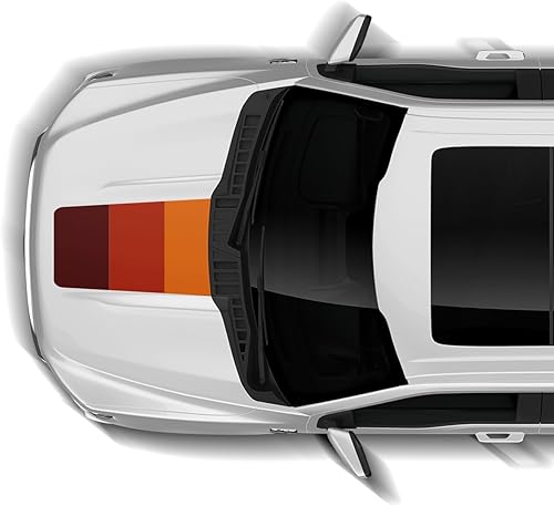 Miniatura 2 de Calcomanías retro para capó, diseño gráfico compatible con Ford F150 (2021-2023) (Old School Retro)